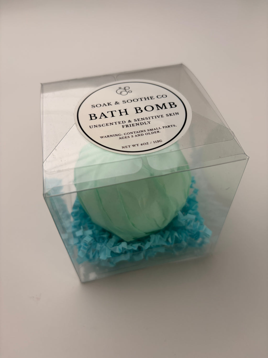Gift Box Classic Unscented Sensitive Skin Friendly Sensory-Friendly Bath Bomb for  – Handpressed, 4.1 oz, Toy Surprise 🦄