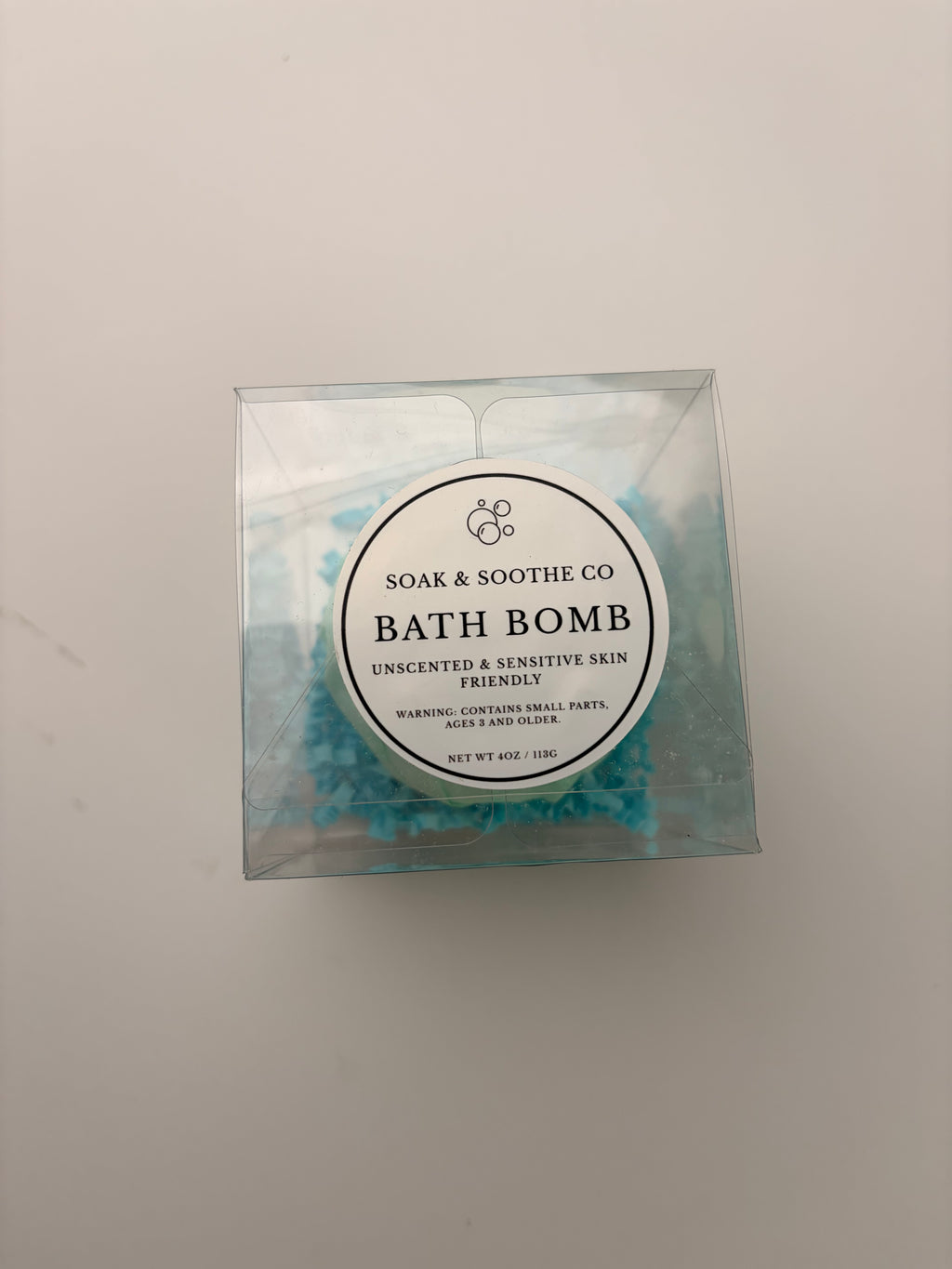 Gift Box Classic Unscented Sensitive Skin Friendly Sensory-Friendly Bath Bomb for  – Handpressed, 4.1 oz, Toy Surprise 🦄