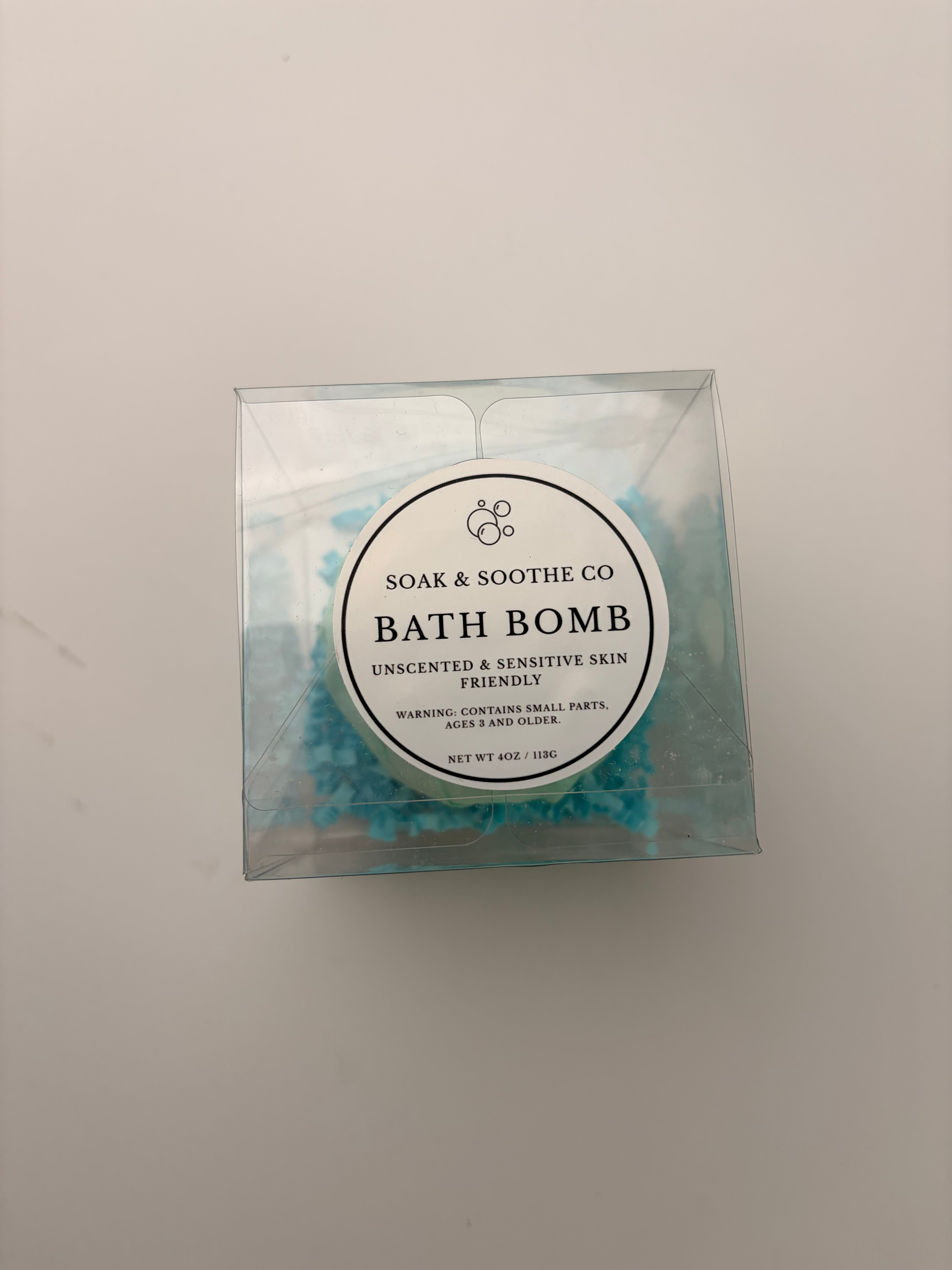 Gift Box Classic Unscented Sensitive Skin Friendly Sensory-Friendly Bath Bomb for  – Handpressed, 4.1 oz, Toy Surprise 🦄