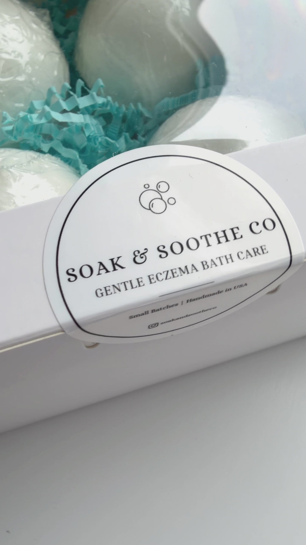 Set of 4 Classic Unscented Eczema-Friendly Sensory-Friendly Bath Bomb Gift Set – 4 Handpressed, 4.1 oz, Toy Surprises 🦄